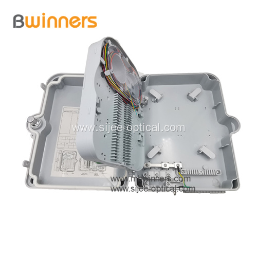 1:16 PLC Splitter IP65 24 Port Fiber Optic Cable Junction Box